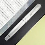 Leonardo Momento Zero Fountain Pen - Aluminia w/ Silver (Limited Edition)