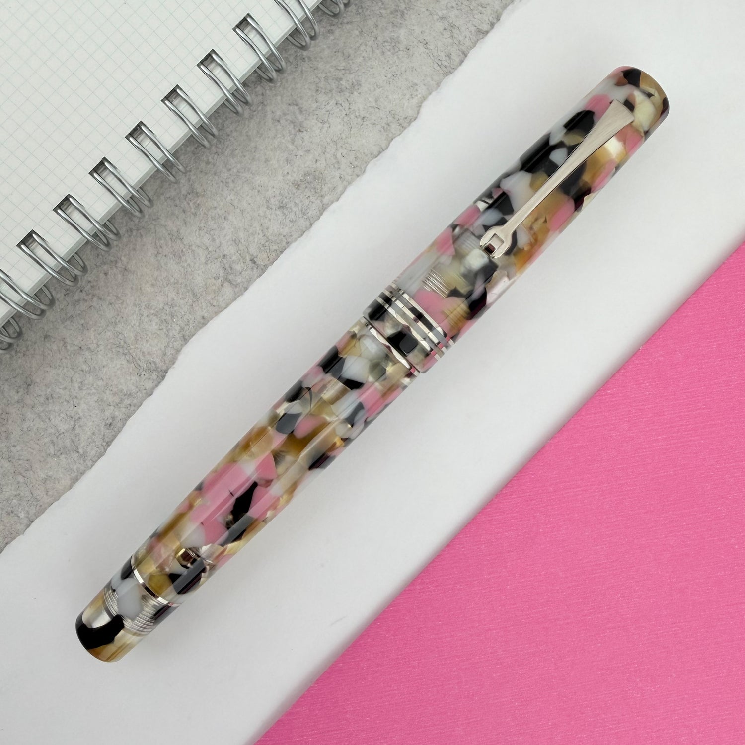 Leonardo Momento Zero Fountain Pen - Corricella with Silver Trim (Limited Edition)