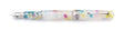 Leonardo Momento Zero Rainbow Sprinkles fountain pen with silver trim