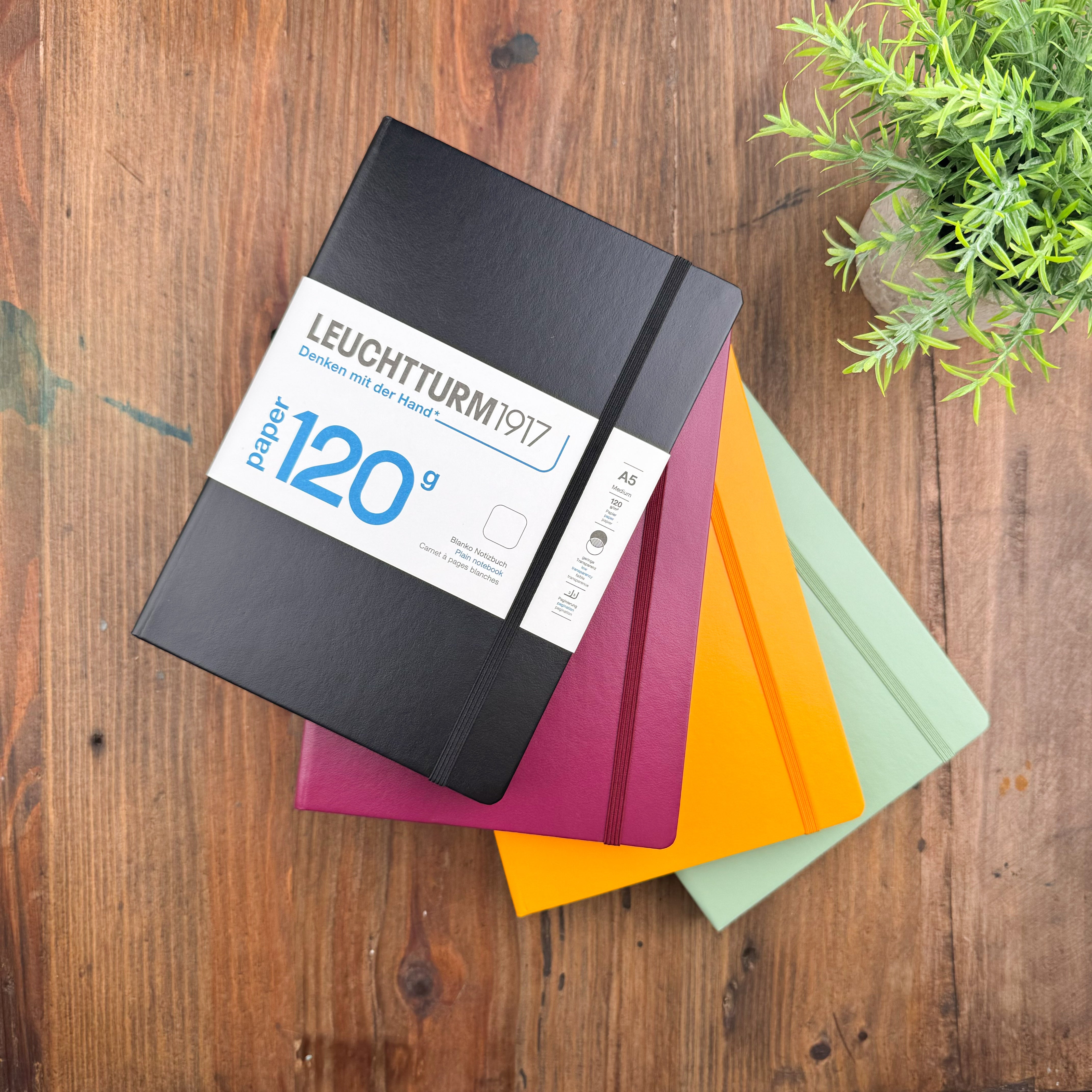 Leuchtturm A5 120g Hardcover Notebook - Plain – Atlas Stationers