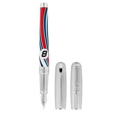 S.T. Dupont Le Mans Premium Line D Large Fountain Pen - White (Limited Edition)