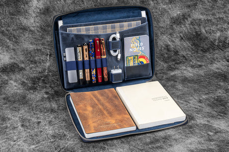 Galen leather Leather Compendium Bag - A4
