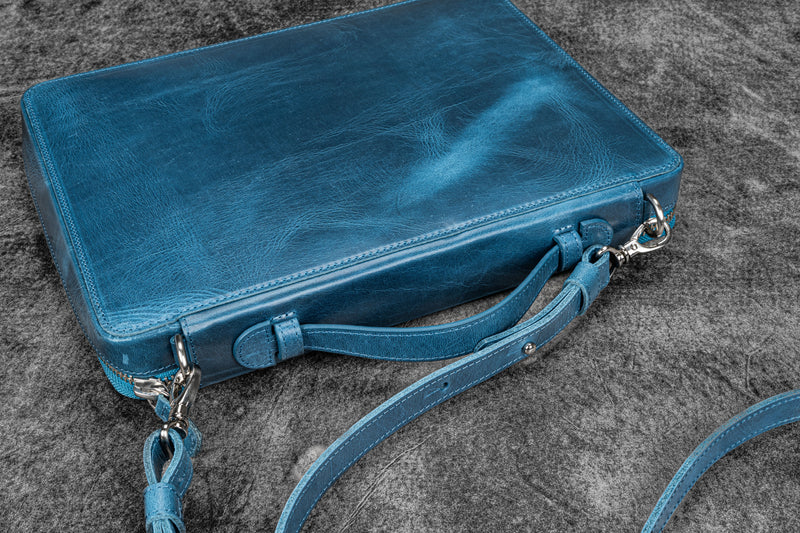 Galen leather Leather Compendium Bag - A4