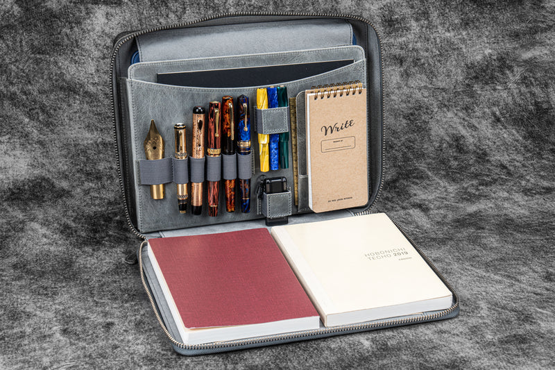 Galen leather Leather Compendium Bag - A4 – Atlas Stationers