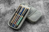 Galen Leather Magnum Opus 3 Slot Hard Pen Case with Removable Pen Tray