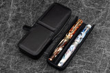Galen Leather Zippered Magnum Opus 2 Slot Pen Case