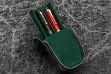 Galen Leather Zippered Magnum Opus 2 Slot Pen Case