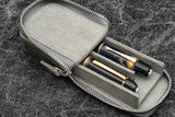 Galen Leather Zippered Magnum Opus 2 Slot Pen Case