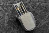 Galen Leather Zippered Magnum Opus 2 Slot Pen Case