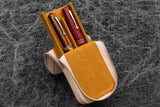 Galen Leather Zippered Magnum Opus 2 Slot Pen Case