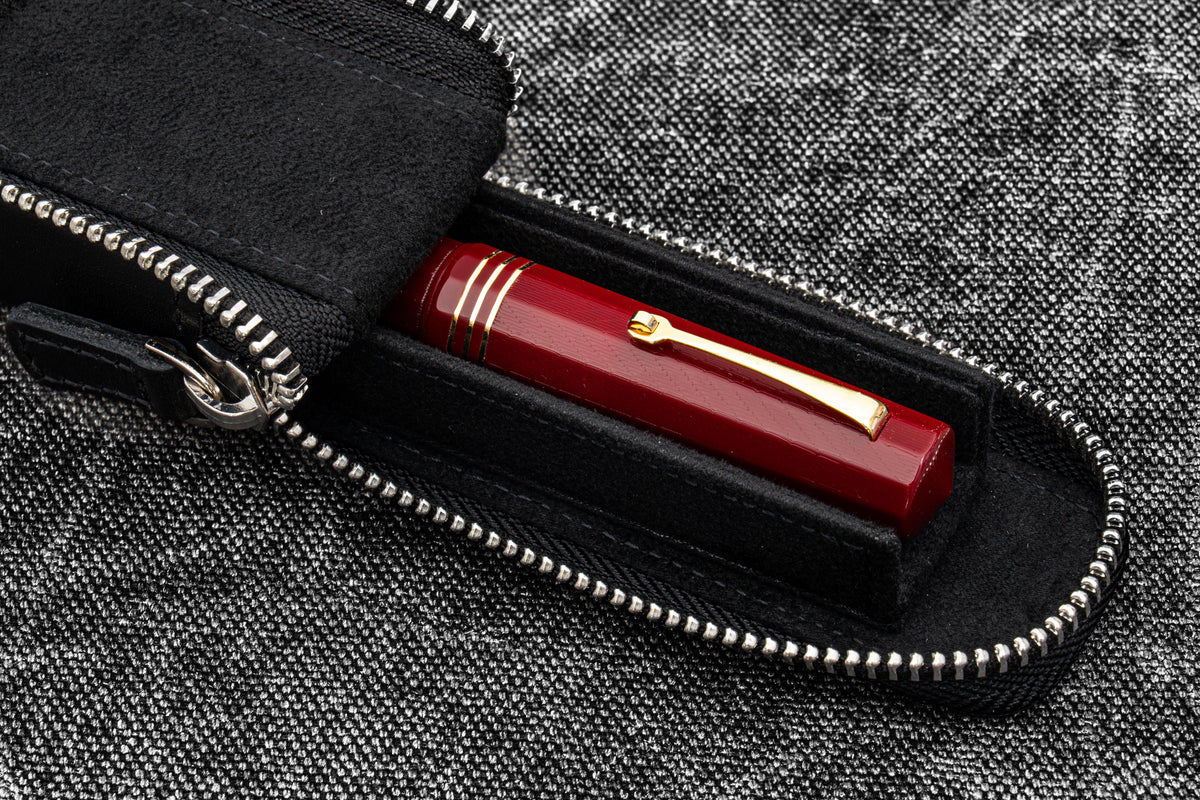 Galen Leather Zippered Magnum Opus Single Hard Case