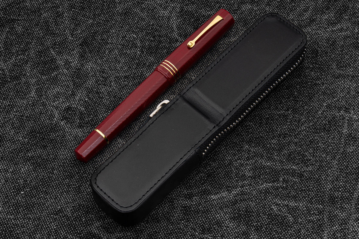 Galen Leather Zippered Magnum Opus Single Hard Case