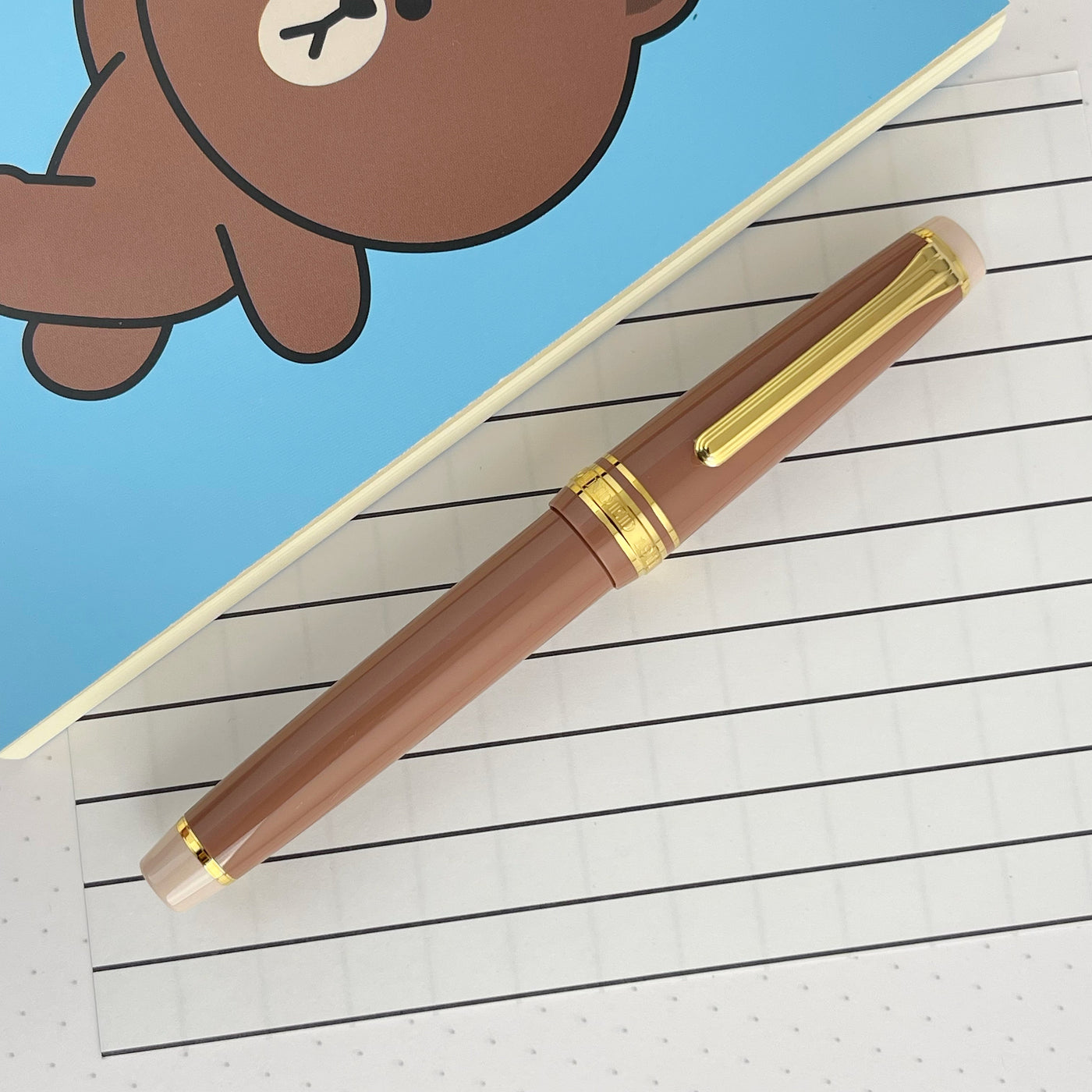 Sailor Pro Gear Slim Fountain Pen - Line Friends "Brown" (Special Edition)