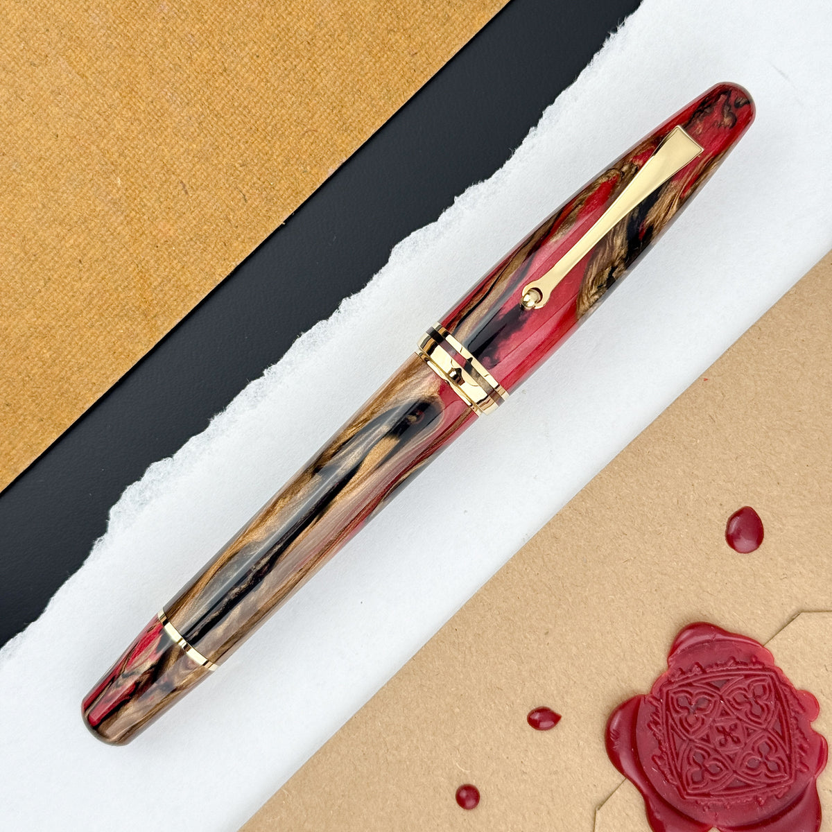 Gold Ruler Pen Maiora Ultra Ogiva Golden Rule Rollerball Pen (Limited Edition) – Atlas ...