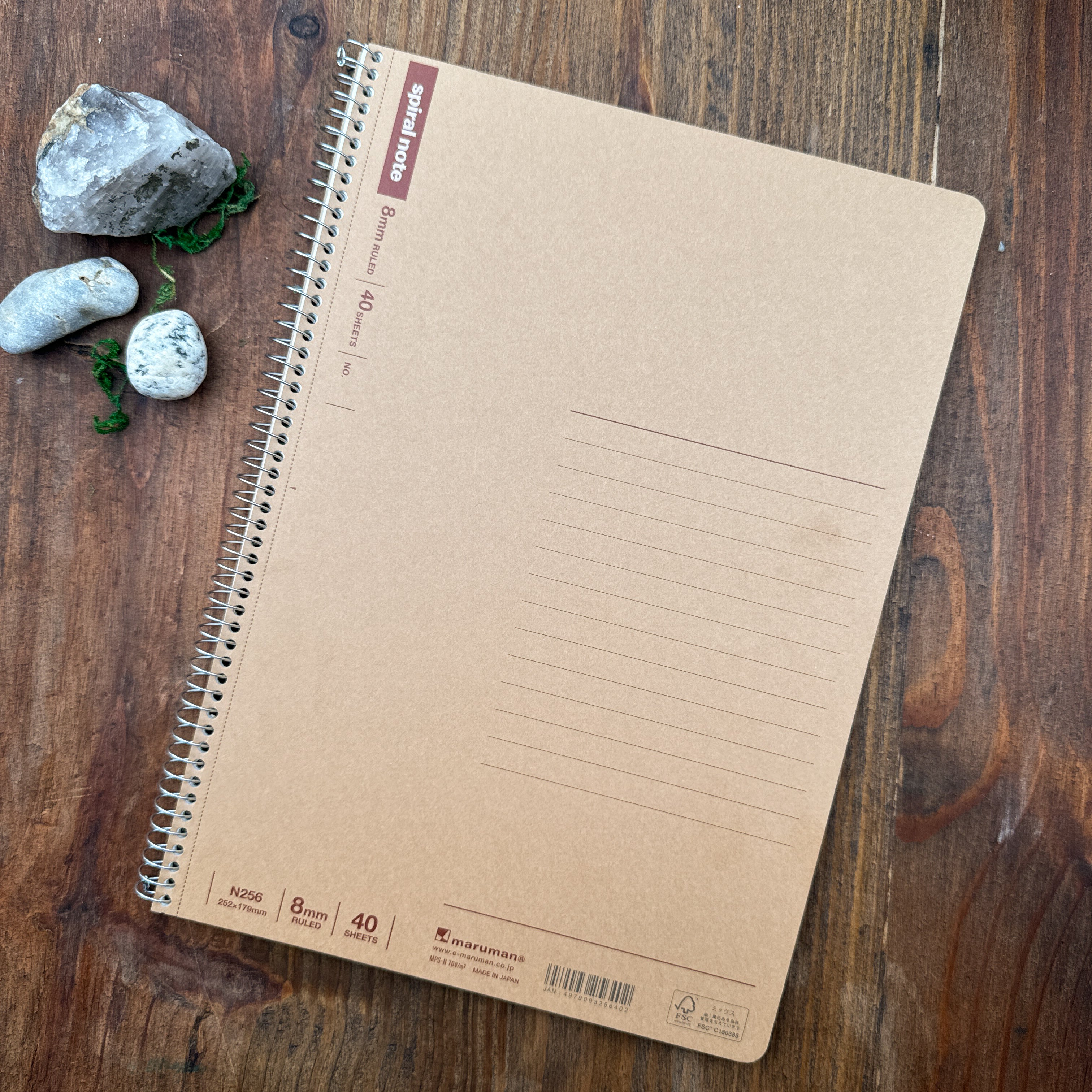 カミマリン　JournalStandard　ジャーナルスタンダード Maruman Spiral Notebook - Basic Line 8.0mm (B5) – Atlas Stationers