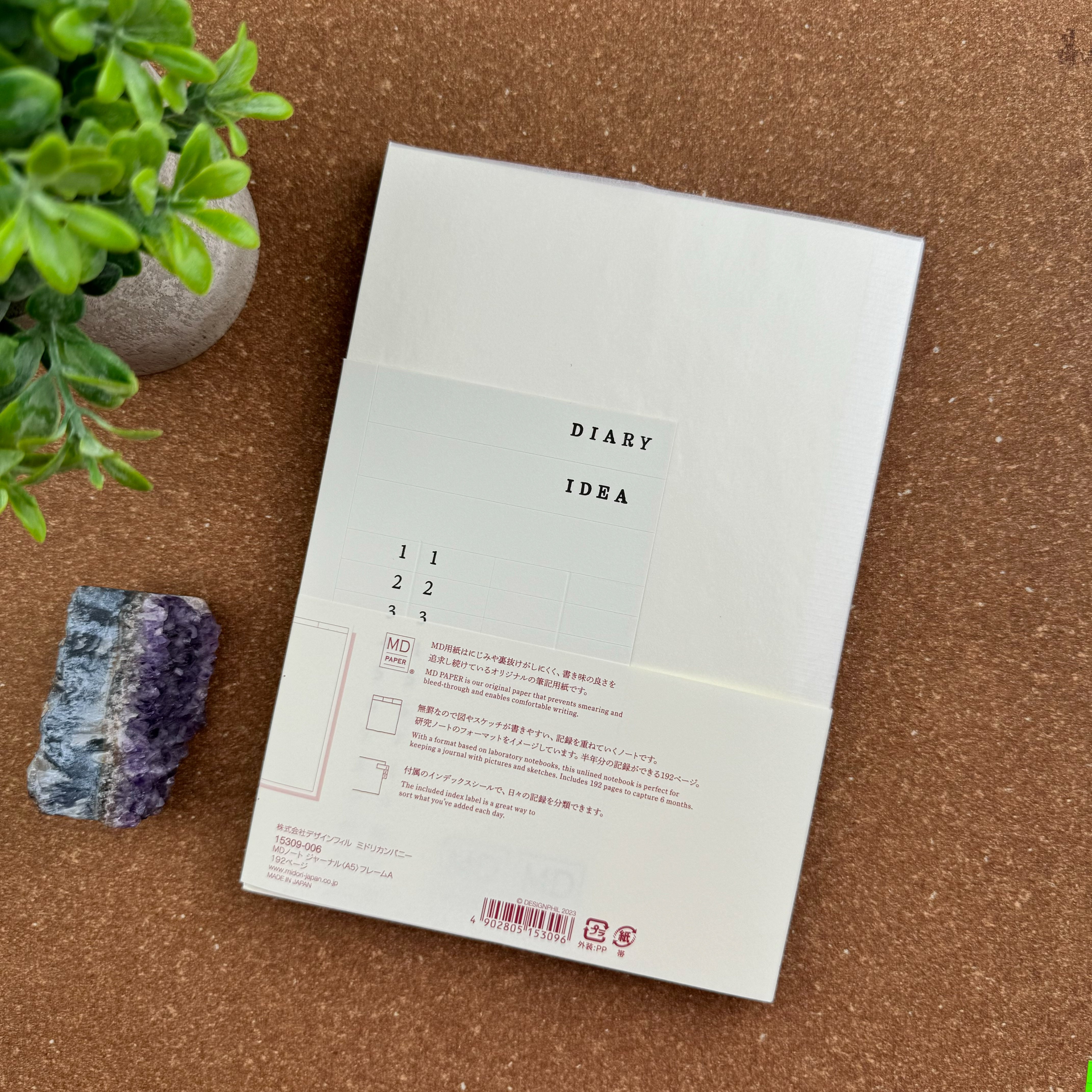 Midori　 WD80EFAX⑥ Midori MD Notebook Journal - Frame - A5 – Atlas Stationers