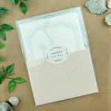 Midori Letterpress Stationery - Frame Pink