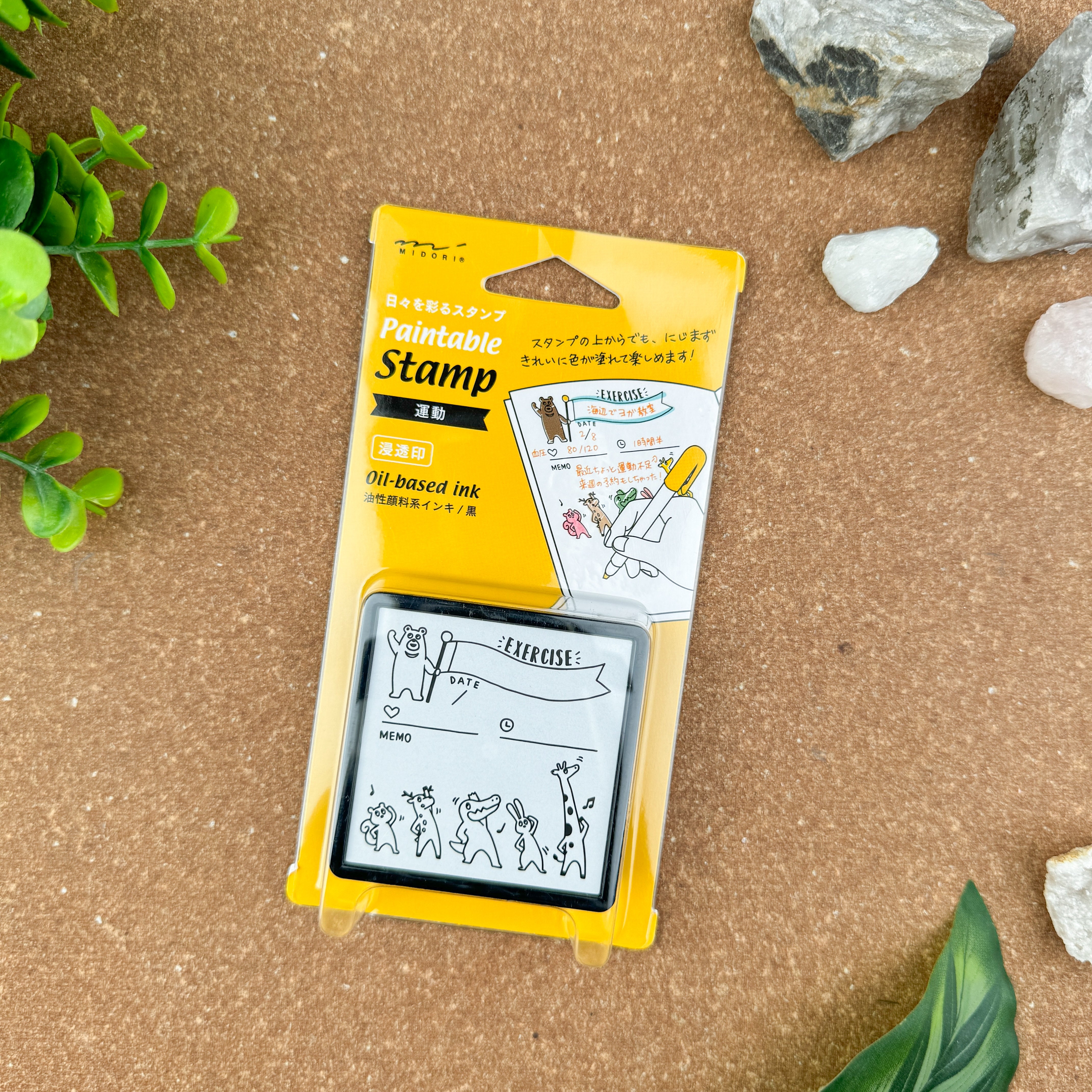 Midori Pre-Inked Paintable Stamp – Atlas Stationers