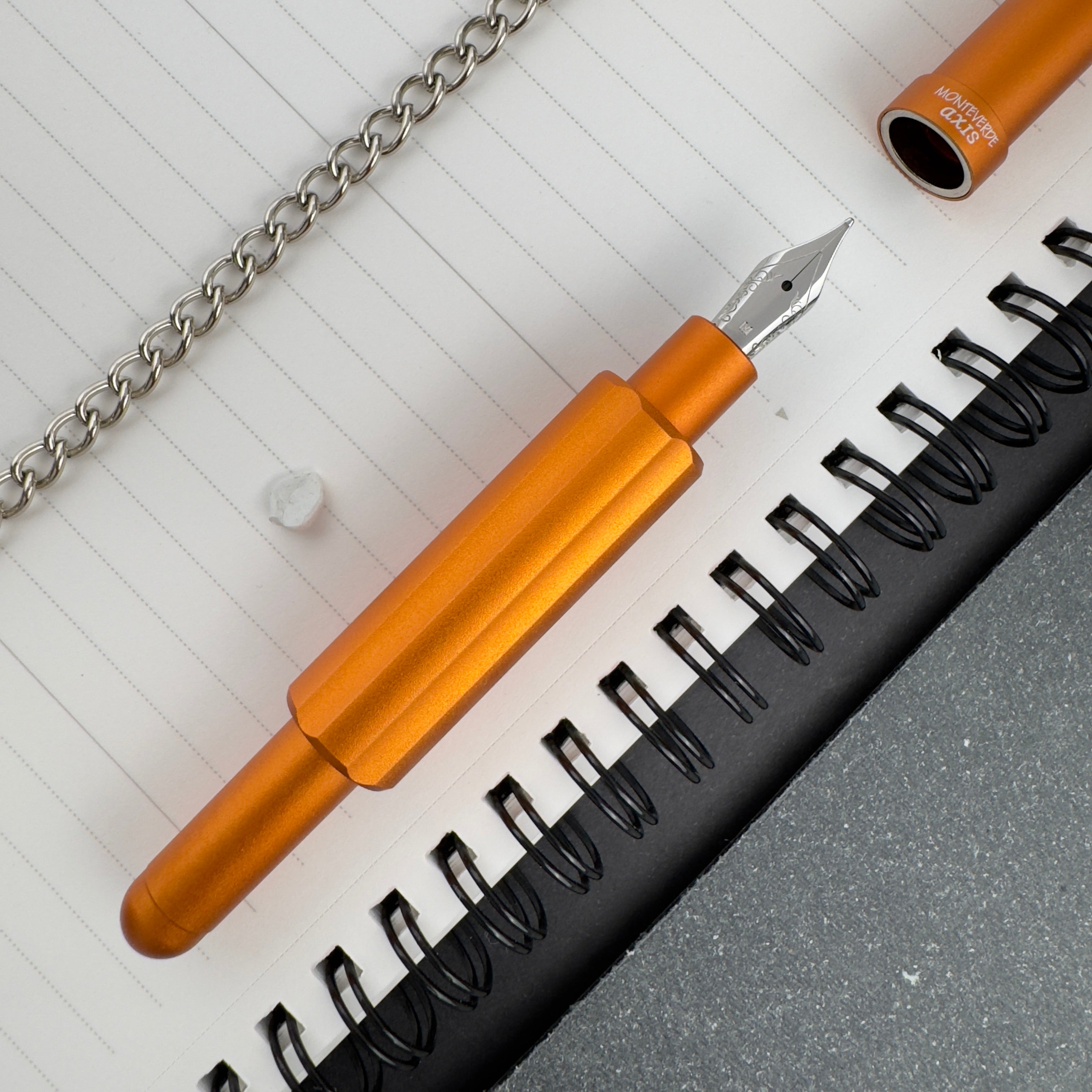 コペン Monteverde Axis Fountain Pen - Matte Orange – Atlas Stationers