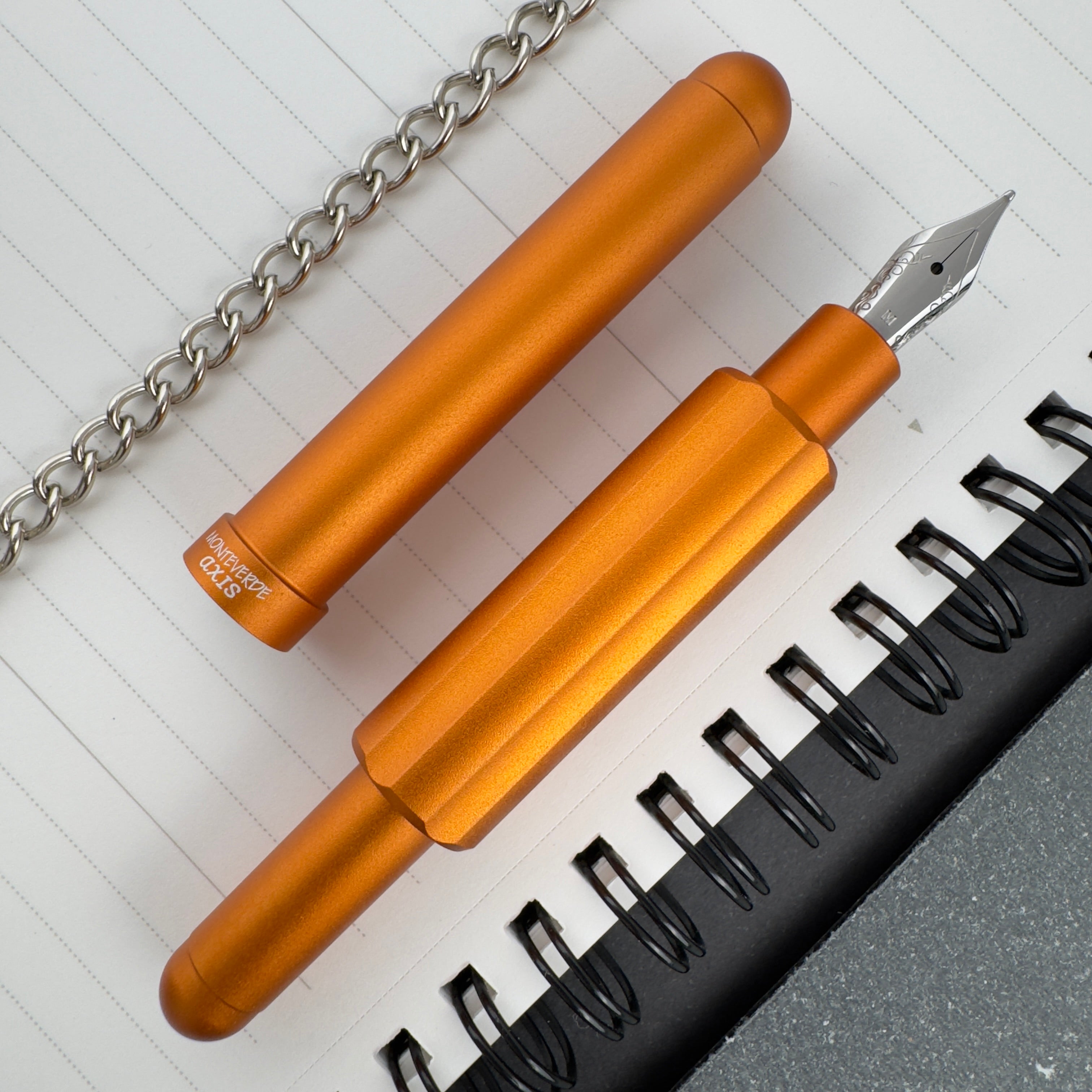 Monteverde Axis Fountain Pen - Matte Orange – Atlas Stationers