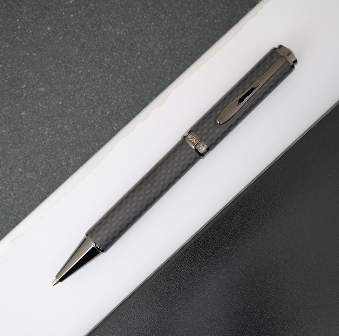 Monteverde Innova Ballpoint Pen - Matte Carbon Fiber w/ Gunmetal