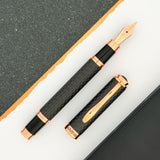 Monteverde Innova Fountain Pen - Matte Carbon Fiber w/ Rosegold