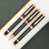 Monteverde Innova Rollerball Pen - Matte Carbon Fiber w/ Rosegold