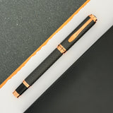 Monteverde Innova Fountain Pen - Matte Carbon Fiber w/ Rosegold