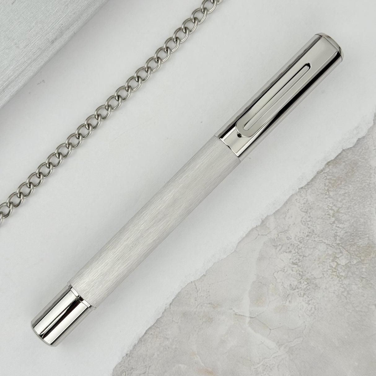 Monteverde Ritma Rollerball Pen - Brushed Stainless Steel (Special Edition)