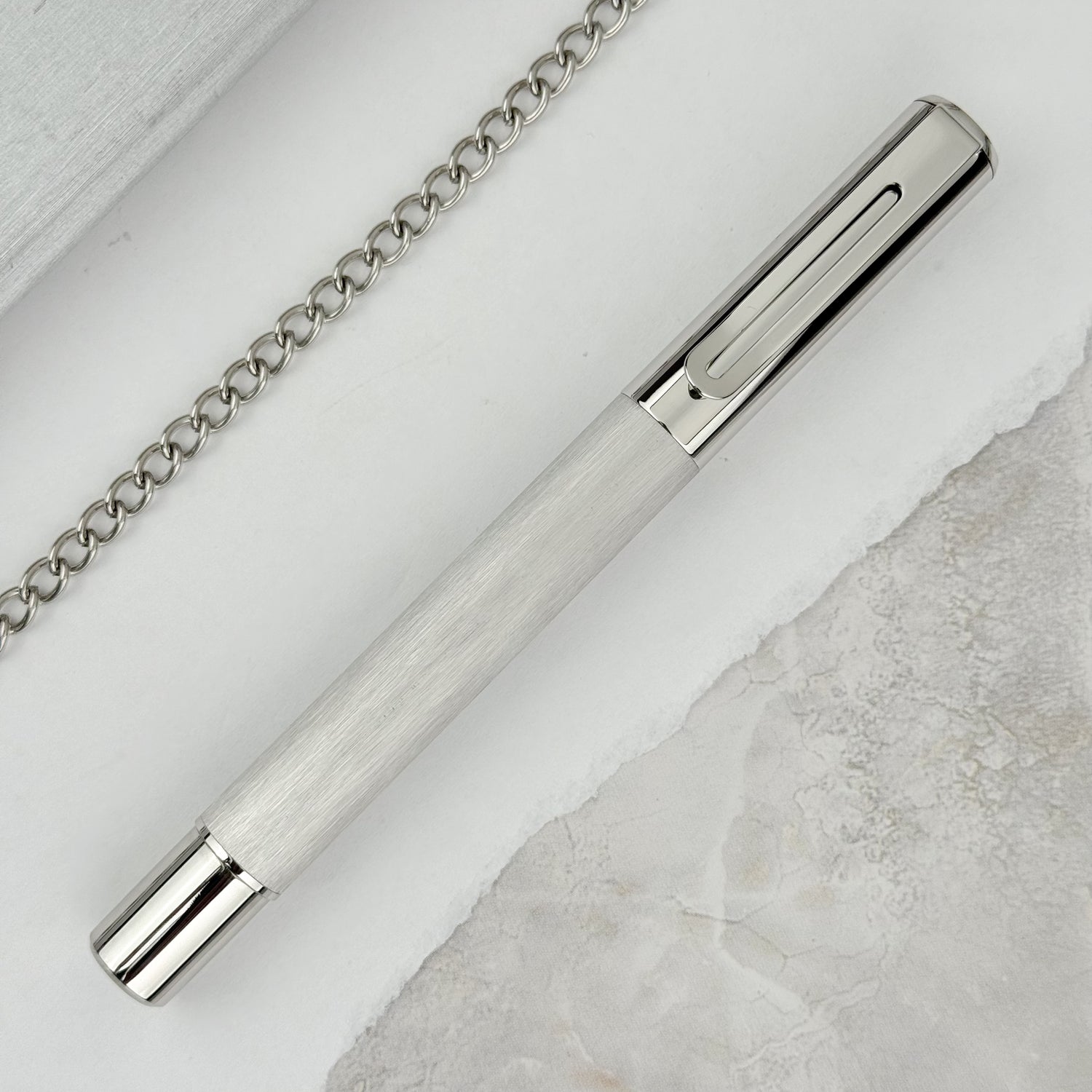 Monteverde Ritma Rollerball Pen - Brushed Stainless Steel (Special Edition)