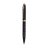 Monteverde llusia Gel Ink Pen - Diamond Shapes Black Matte with Gunmetal Trim