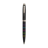 Monteverde llusia Gel Ink Pen - Diamond Shapes Black Matte with Gunmetal Trim