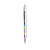 Monteverde llusia Gel Pen - Triangle Shapes Chrome with Chrome Trim