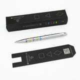 Monteverde llusia Gel Pen - Triangle Shapes Chrome with Chrome Trim
