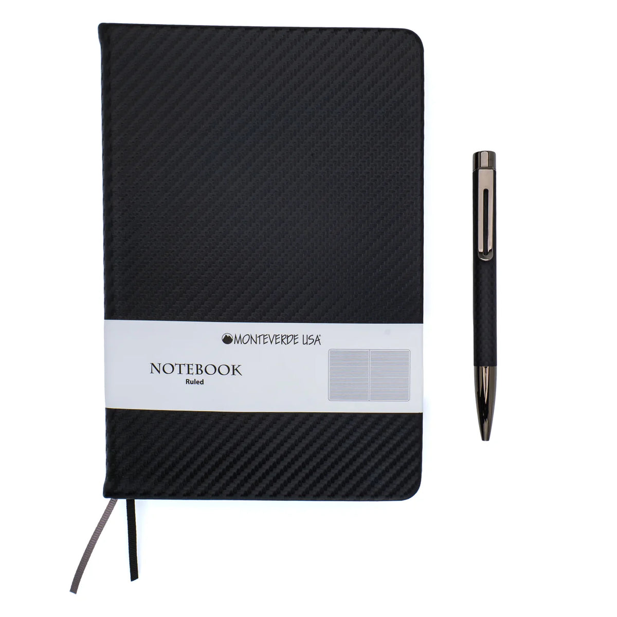 Monteverde Ritma Ballpoint Pen Gift Set - Matte Carbon Fiber