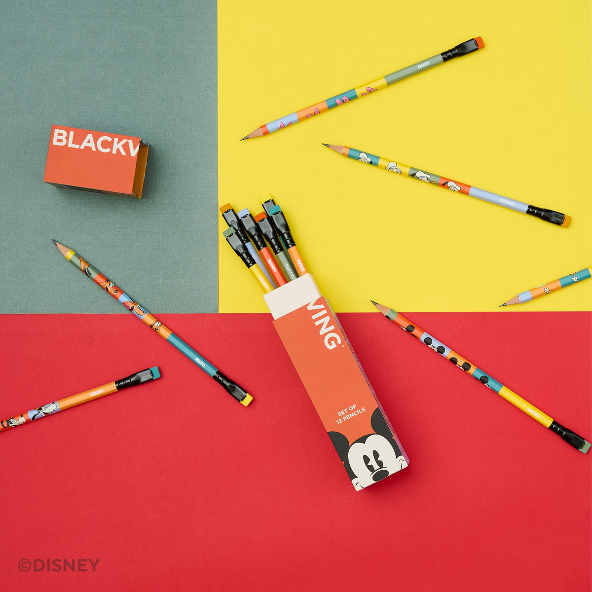 Blackwing x Disney Mickey and Friends Pencil Set (12 pcs)