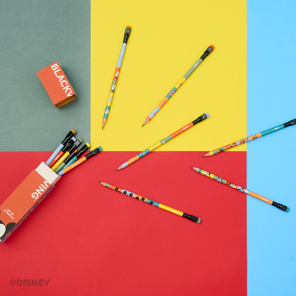 Blackwing x Disney Mickey and Friends Pencil Set (12 pcs)