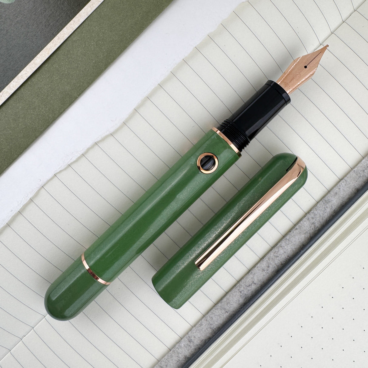 Nahvalur 365 Anniversary Roiro Fountain Pen - Jade