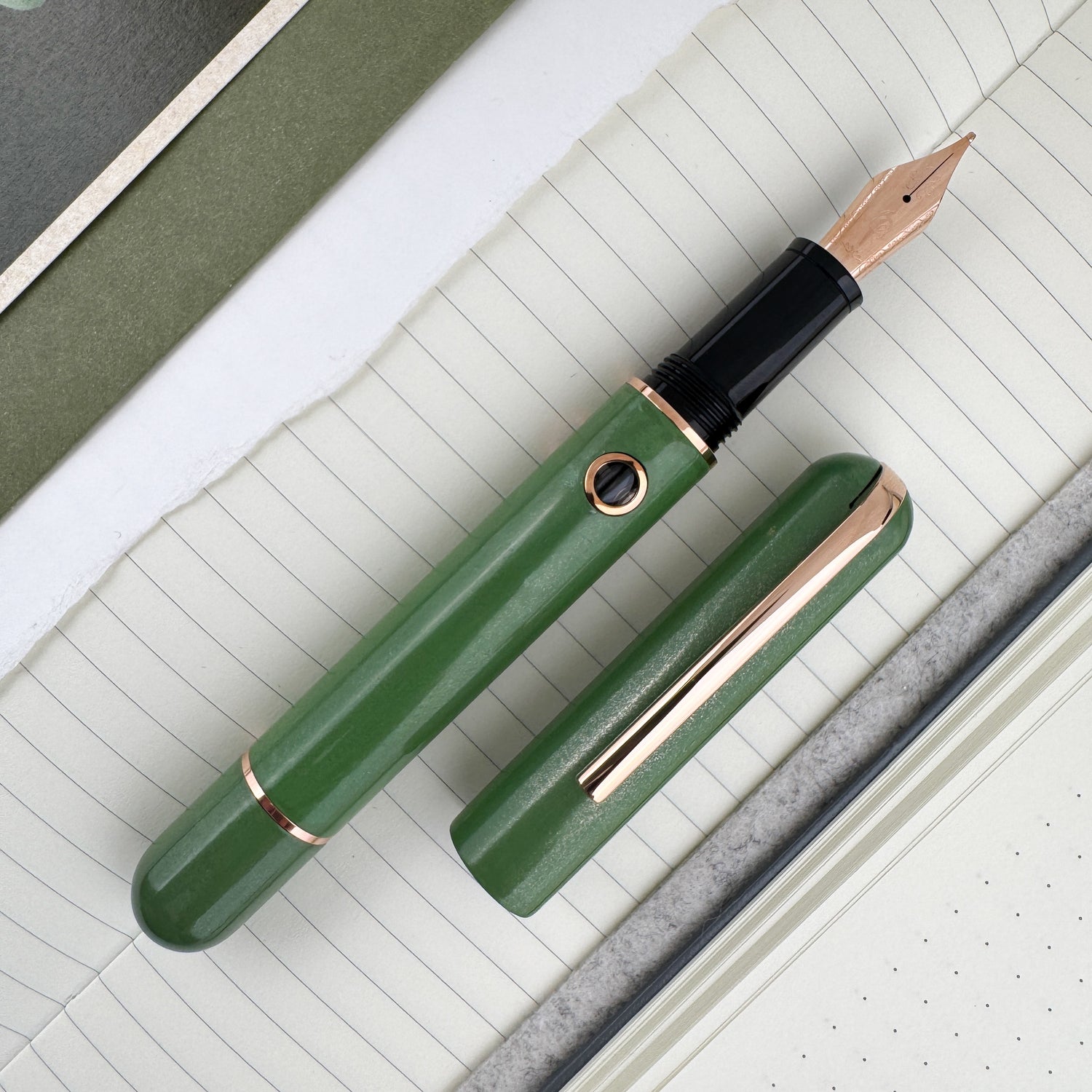 Nahvalur 365 Anniversary Roiro Fountain Pen - Jade