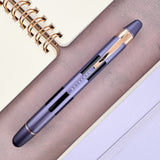 Nahvalur Eclipse Fountain Pen - Hepatizon w/ Rose Gold Trim