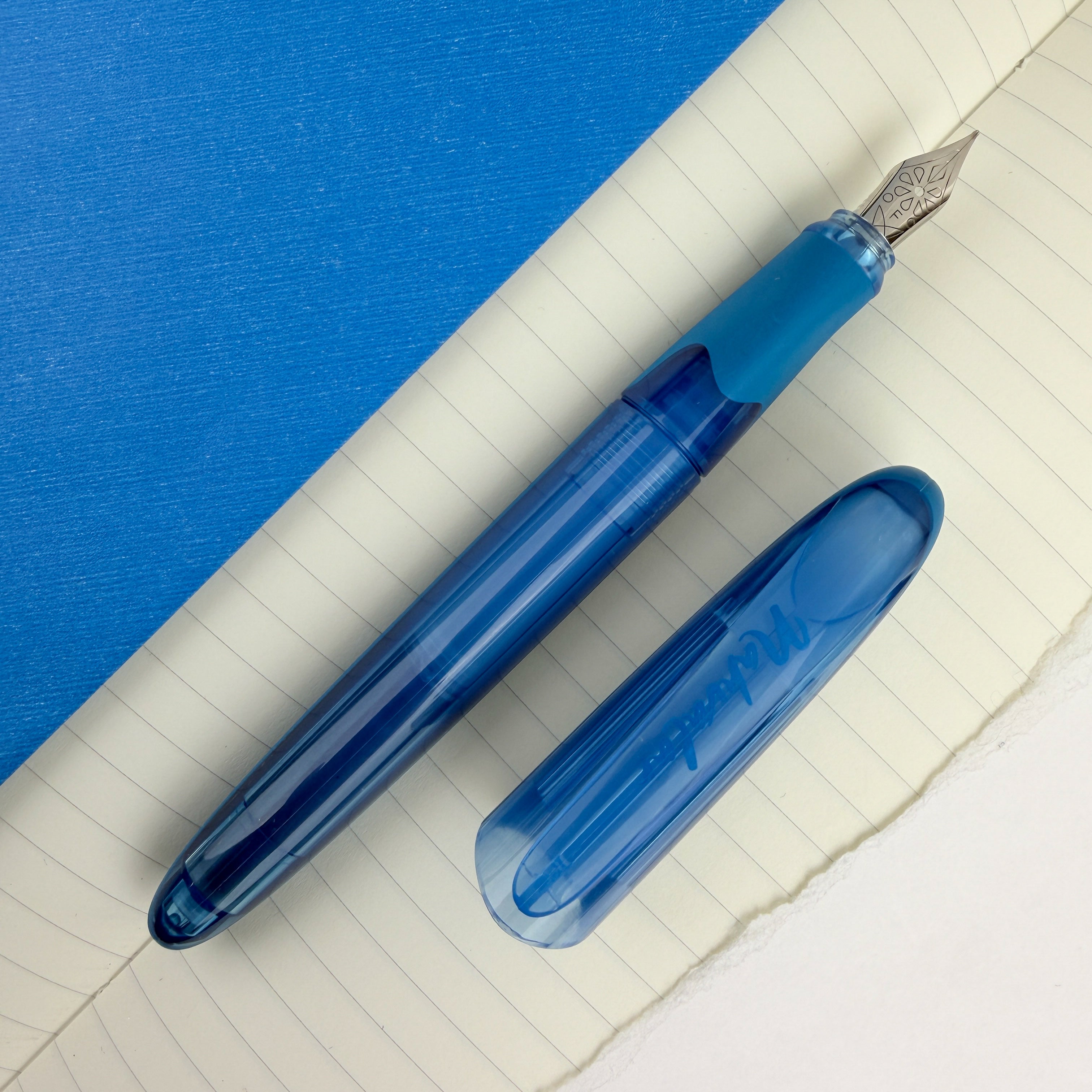 Nahvalur Triad Fountain Pen - Blue – Atlas Stationers