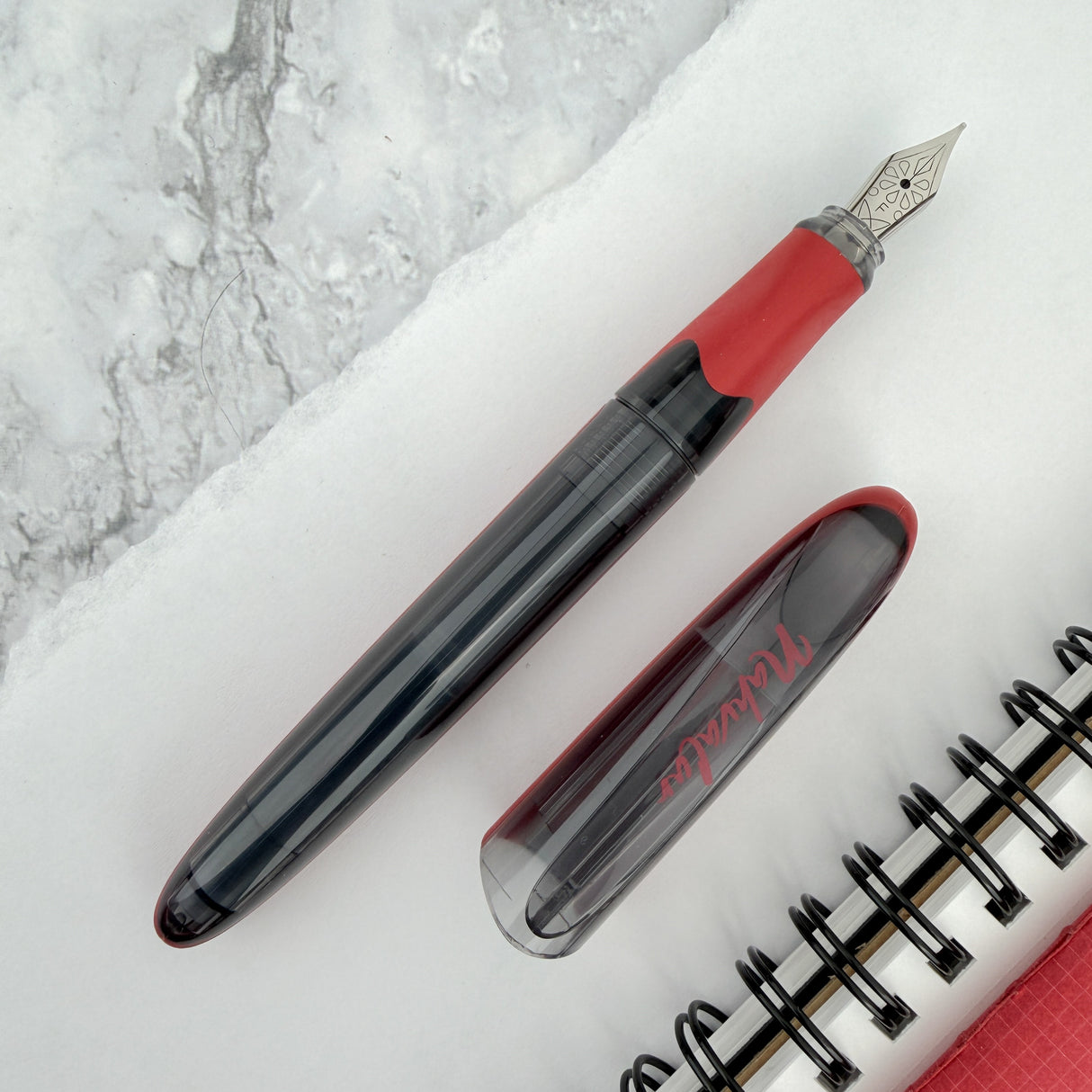 Nahvalur Triad Fountain Pen - Crimson