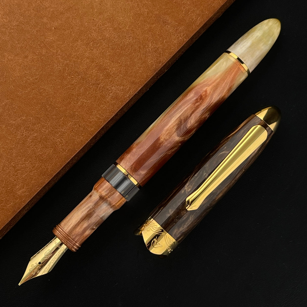 Nahvalur (Narwhal) Horizon Fountain Pen - Desert