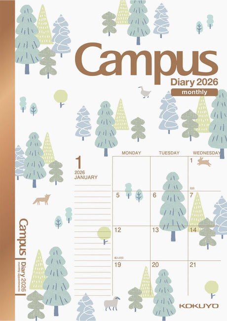 Kokuyo Campus Monthly Diary - A6