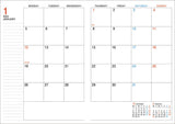 Kokuyo Campus 2027 Monthly Diary - A5