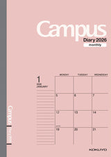 Kokuyo Campus Monthly Diary - B5