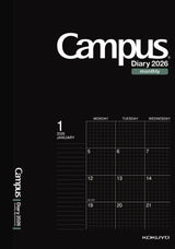 Kokuyo Campus Monthly Grid Diary - A5