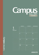 Kokuyo Campus 2027 Monthly Grid Diary - A5