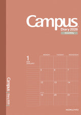 Kokuyo Campus Monthly Grid Diary - A5