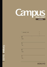 Kokuyo Campus 2027 Weekly Horizontal Diary - A5